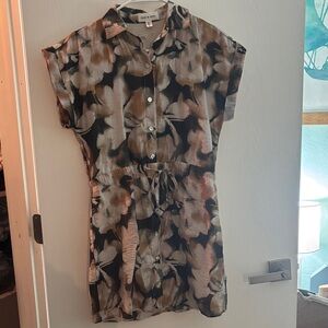 Floral Button-Up Romper